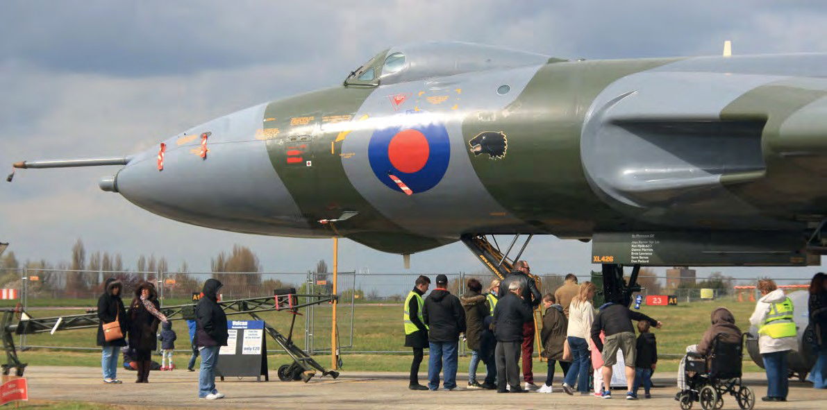 A hangar for Vulcan XL426