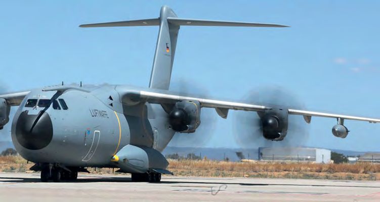 Luftwaffe takes on first A400M with refuelling pods