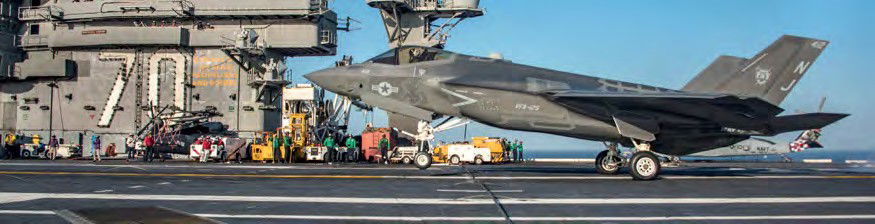 F-35C operates from USS Carl Vinson