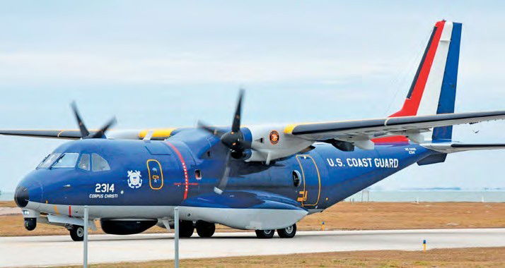 Coast Guard HC-144As leave NAS Corpus Christi