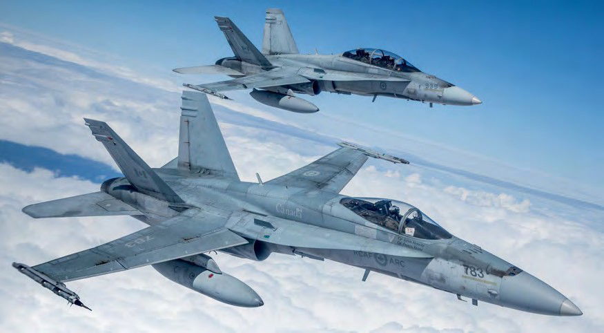 Canadian CF-188s in Iceland