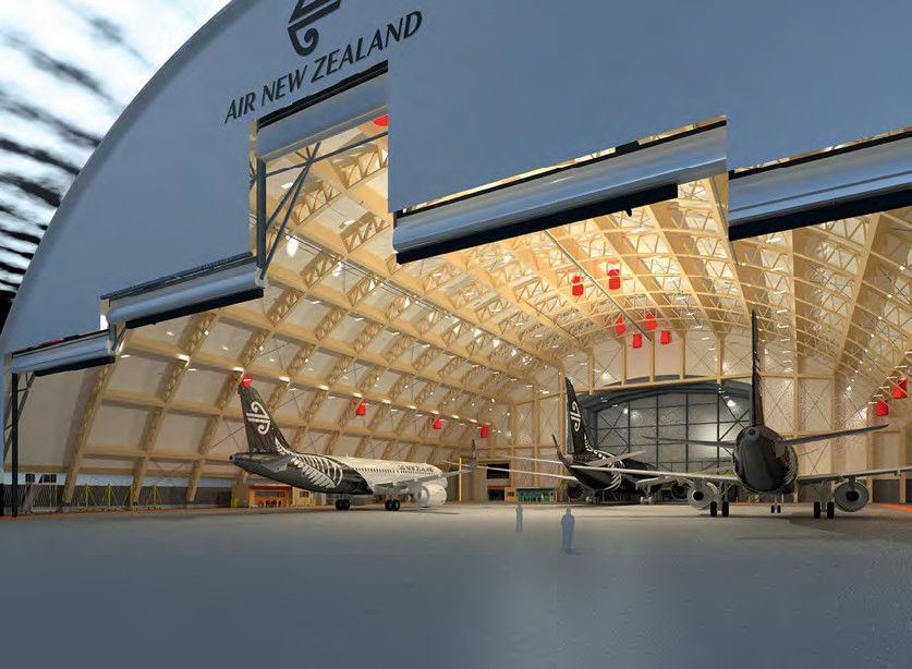 ANZ to Build Largest Single Arch Timber Hangar