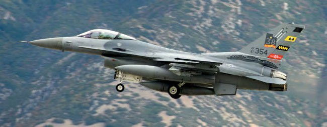 Hill’s last operational F-16s depart