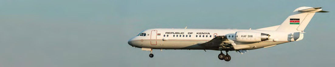 Kenyan Presidential F70 at Northolt