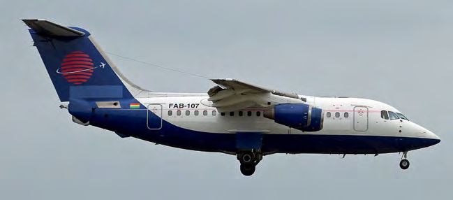 Bolivian RJ70 in the UK