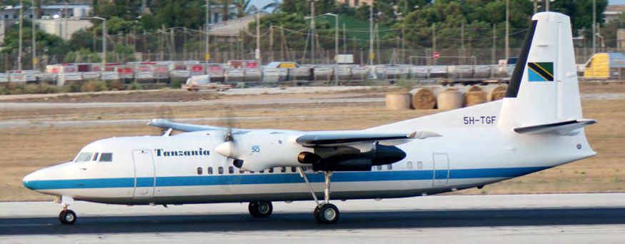 Tanzanian Fokker 50 returns