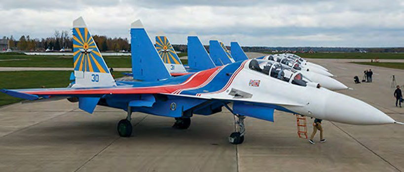 Russian Knights Begin Re-equipping with Su-30SMs
