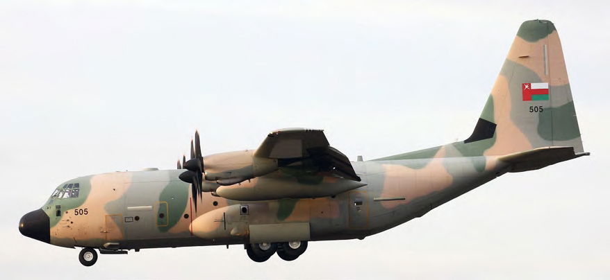 Omani Hercules at Cambridge Airport