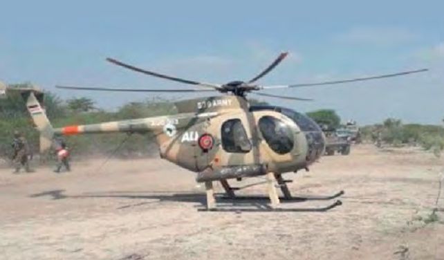 Kenyan MD500 in Somalia