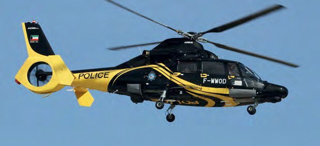 Kuwait Police Dauphin IIs on delivery