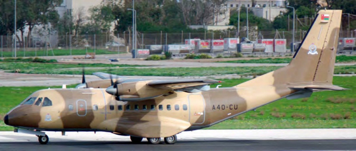 Omani Police CN235 in Europe