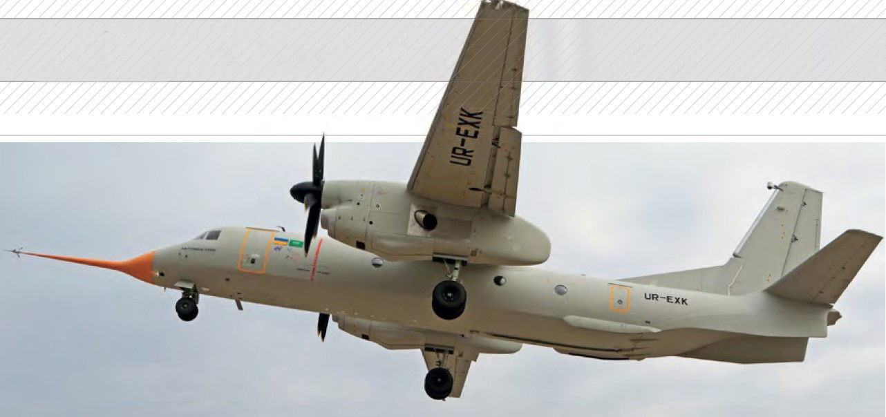 Maiden flight of An-132D prototype