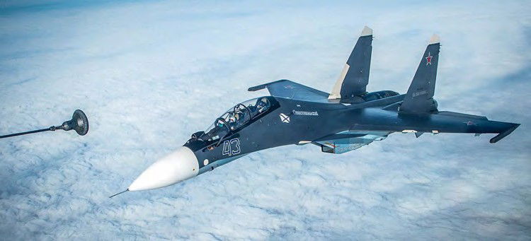 First in-flight refuelling for Russian Navy Su-30SM