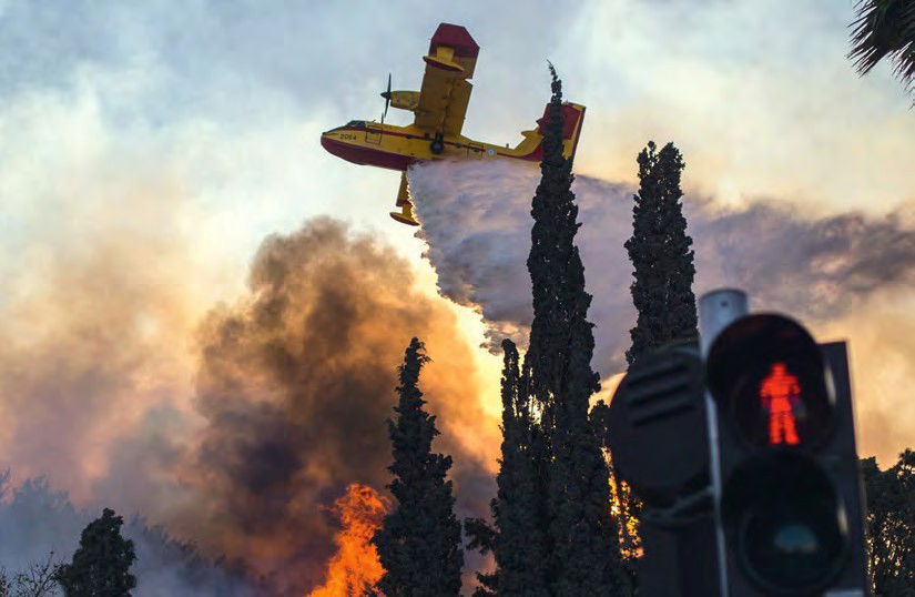 Fire-Fighting Aircraft Converge on Israel