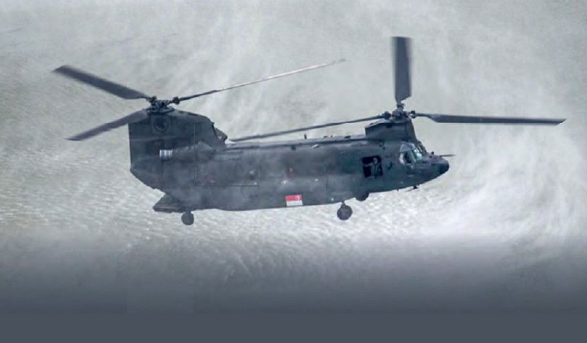 Singaporean Chinook at National Day Parade