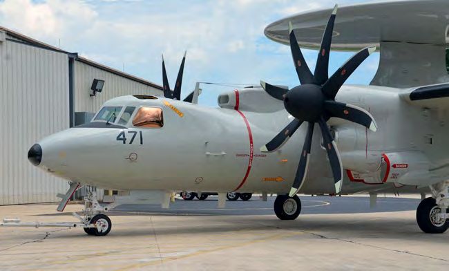 First flight of Japanese E-2D