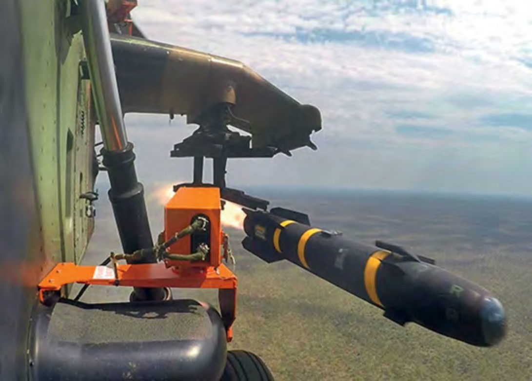 Tiger tests laser Hellfire