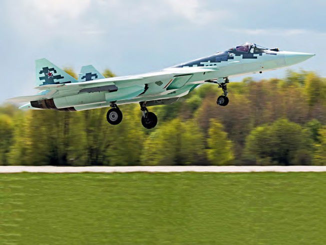 Latest T-50 prototype takes to the air