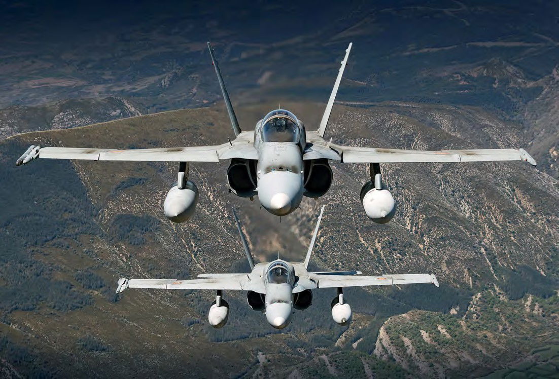 Spanish Hornets begin first BAP mission