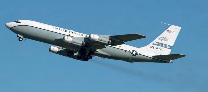 Open Skies OC-135B in the UK