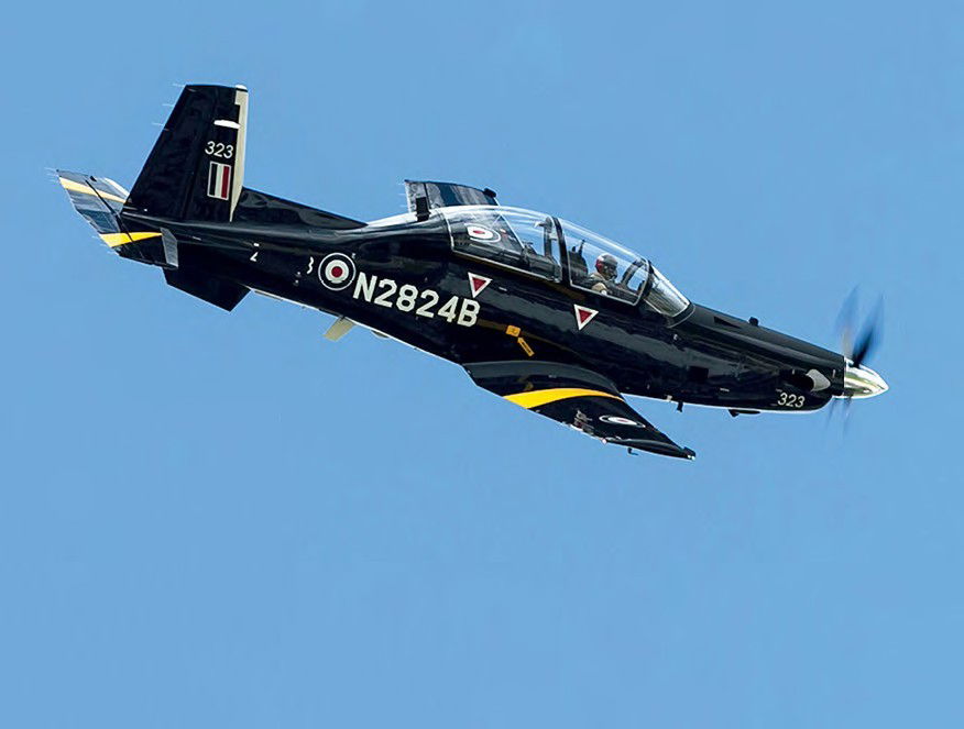 First T-6 for RAF takes flight