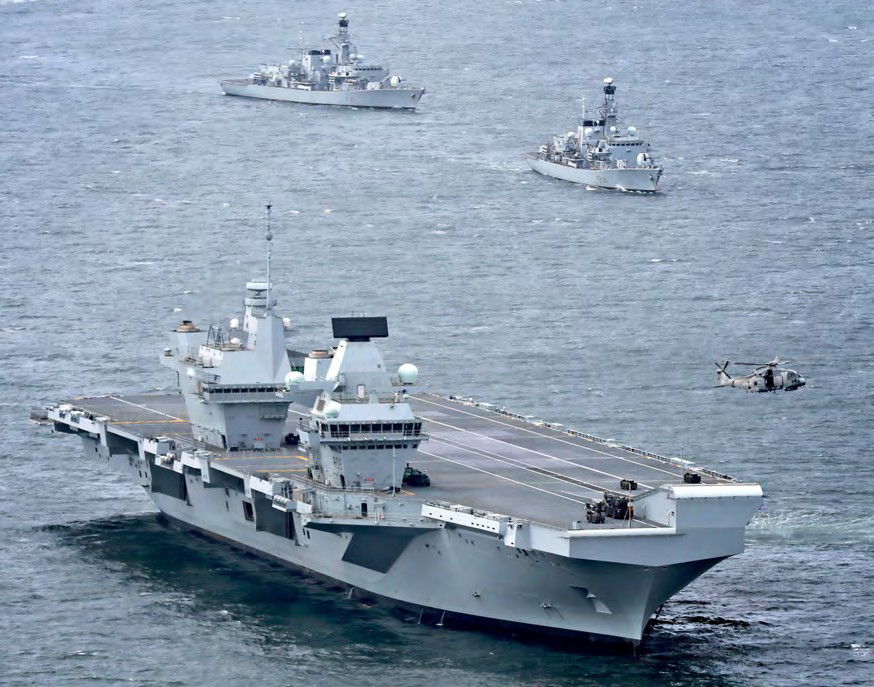 HMS Queen Elizabeth begins sea trials