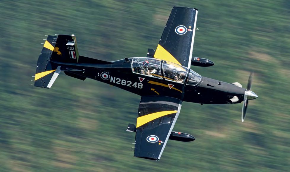 RAF T-6 visits UK