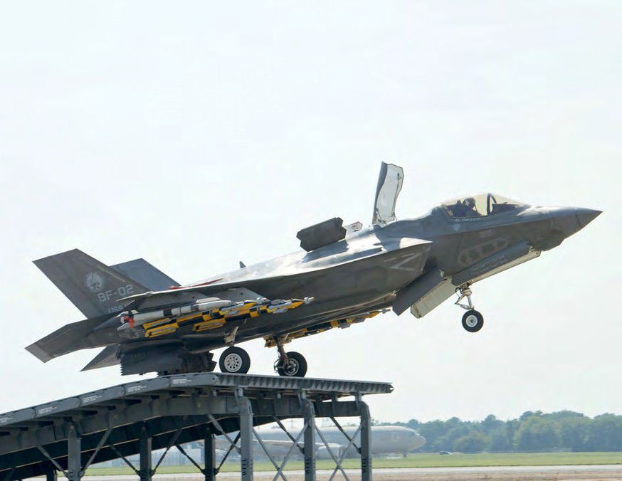 External-load ‘ski jump’ trials for F-35B