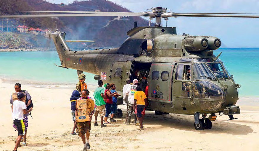 RAF assists in Caribbean relief effort