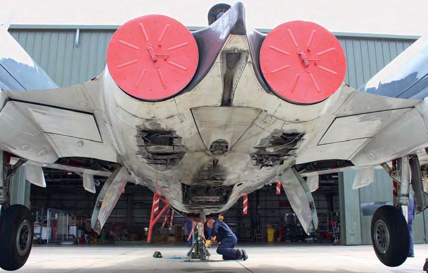 Sea Vixen damaged in belly landing