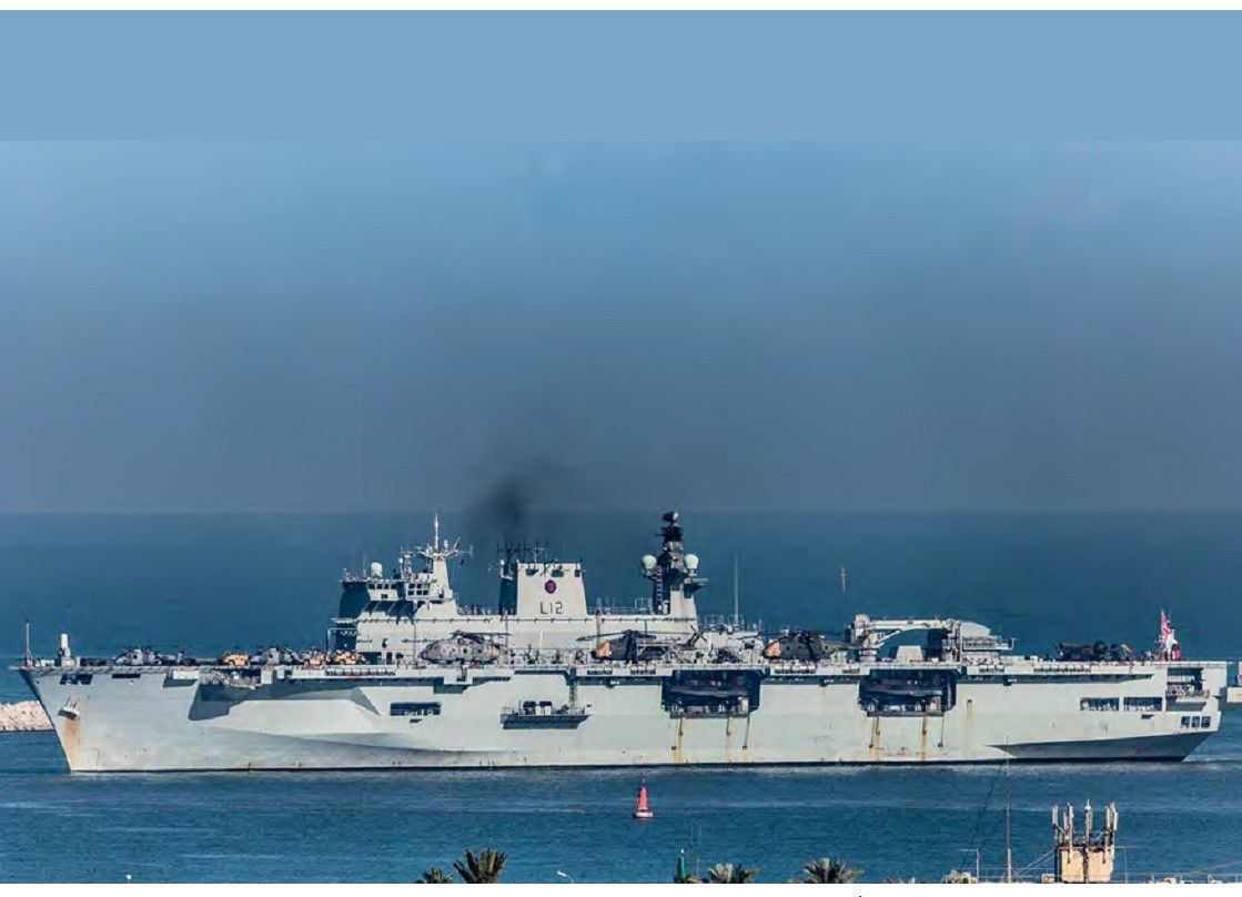 HMS Ocean arrives home for the last time