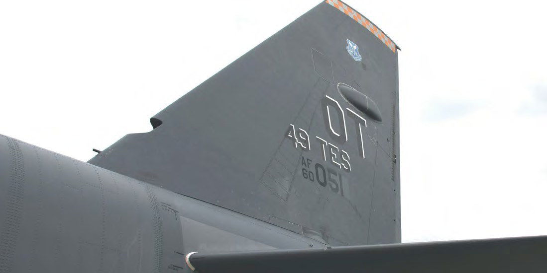 B-52H repaired with new tail after lightning strike