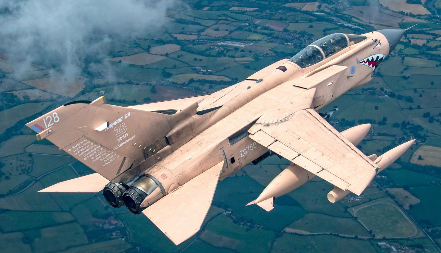 End of the line for an RAF Tornado unofficially named 'Pinky'