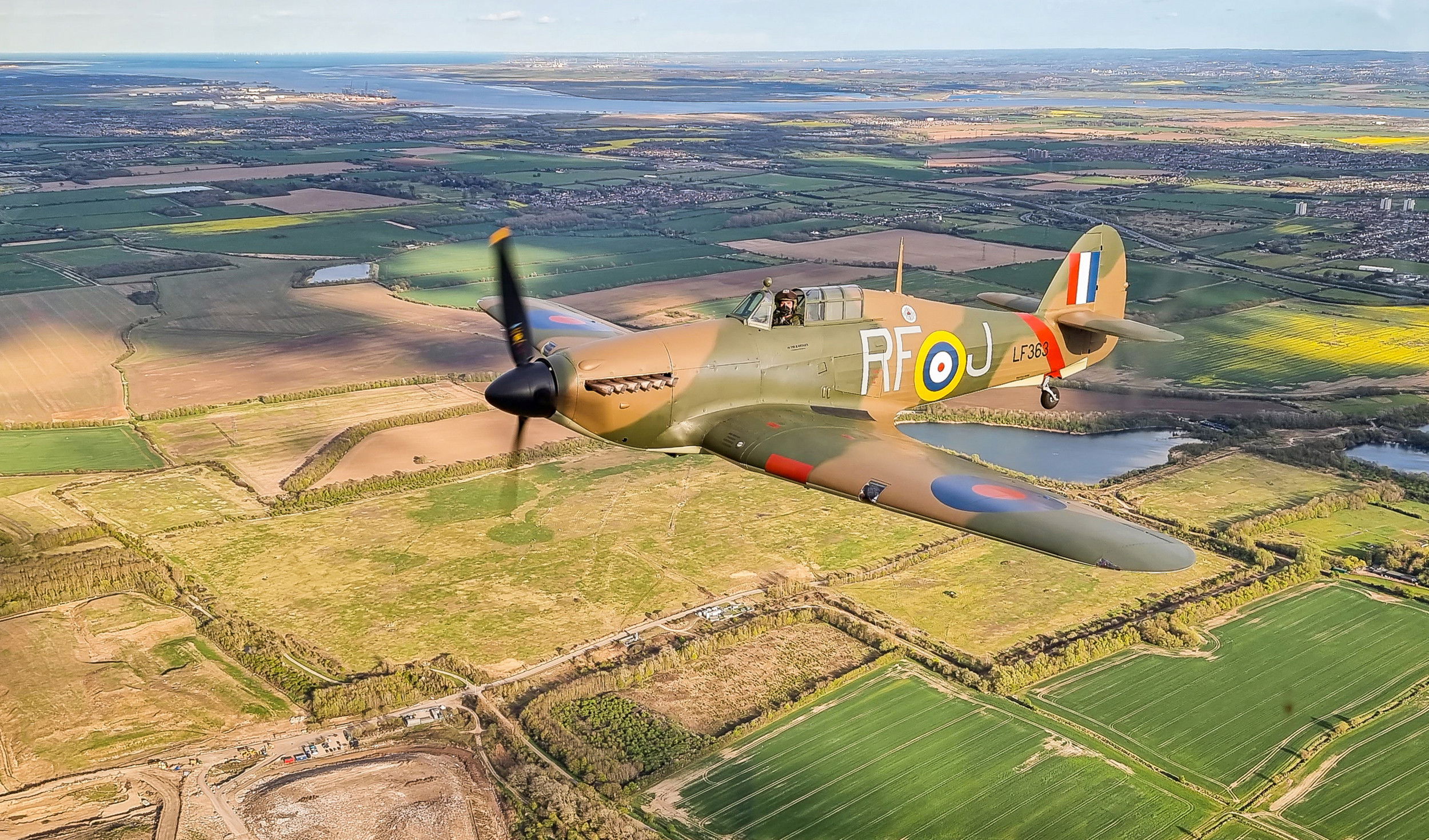 BBMF Hawker Hurricane returns home