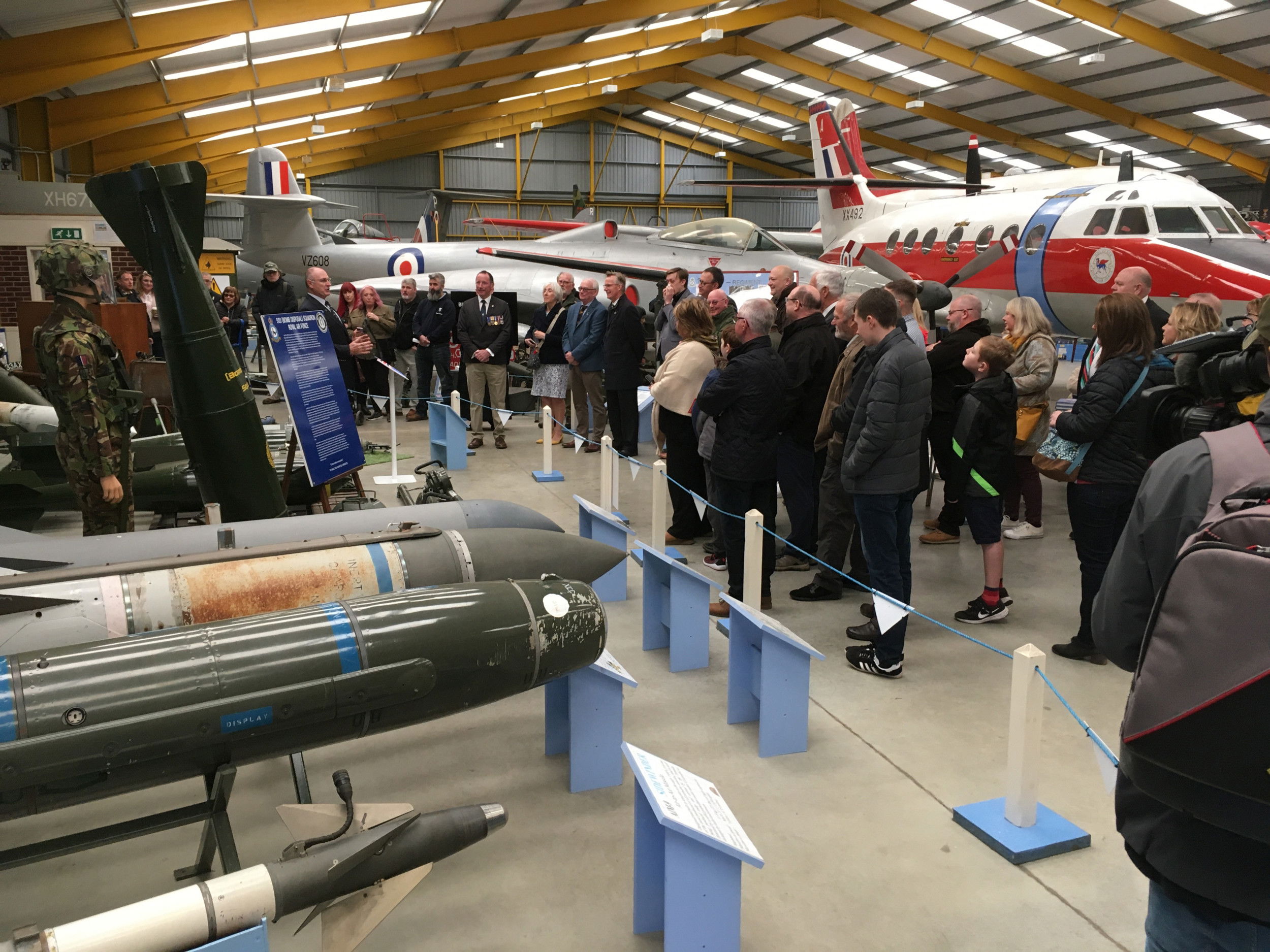 Inauguración del monumento a la RAF en el Museo del Aire de Newark
