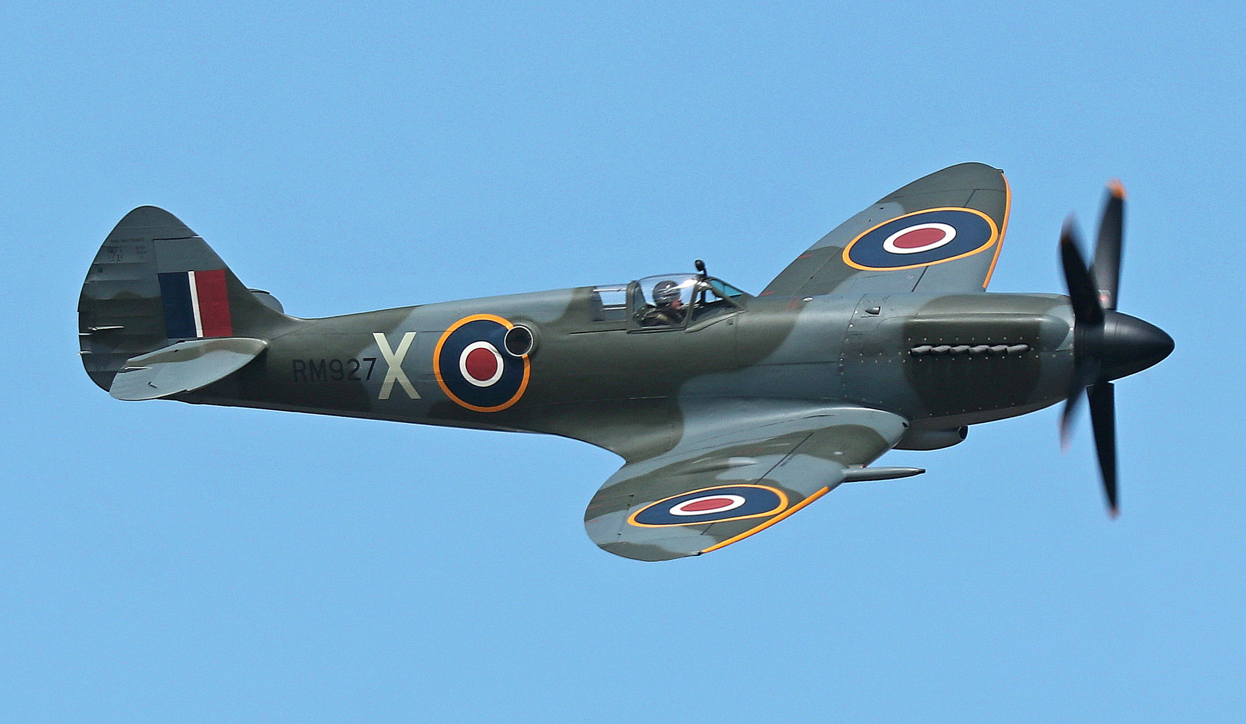 Combat veteran Spitfire flies in UK