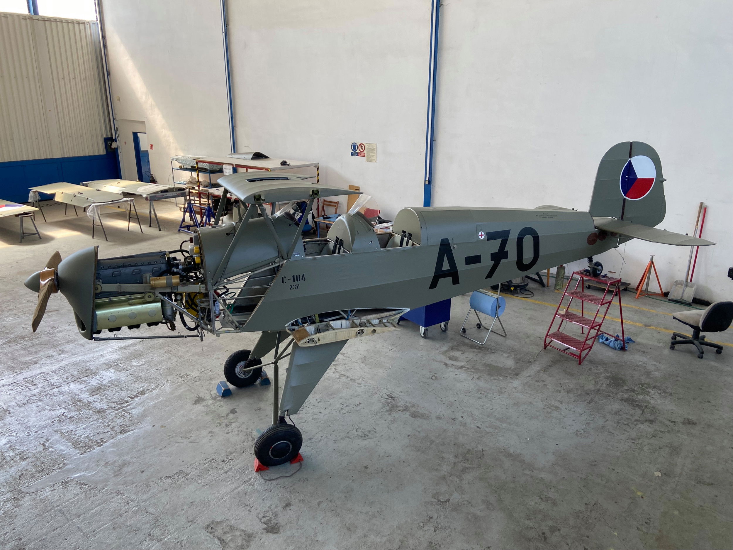 Czech trainer being restored in its homeland