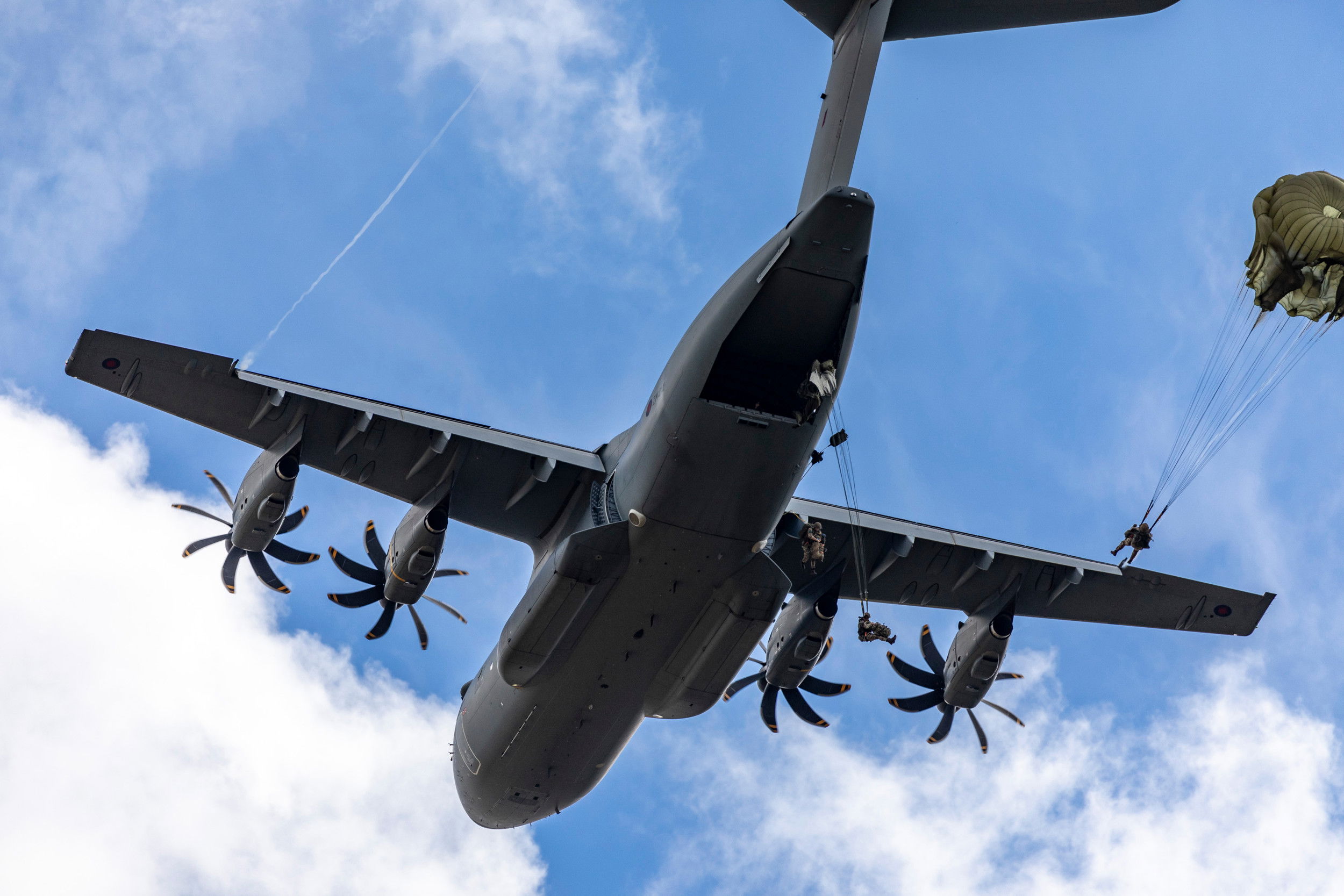 RAF trials low-level parachute capability on A400M