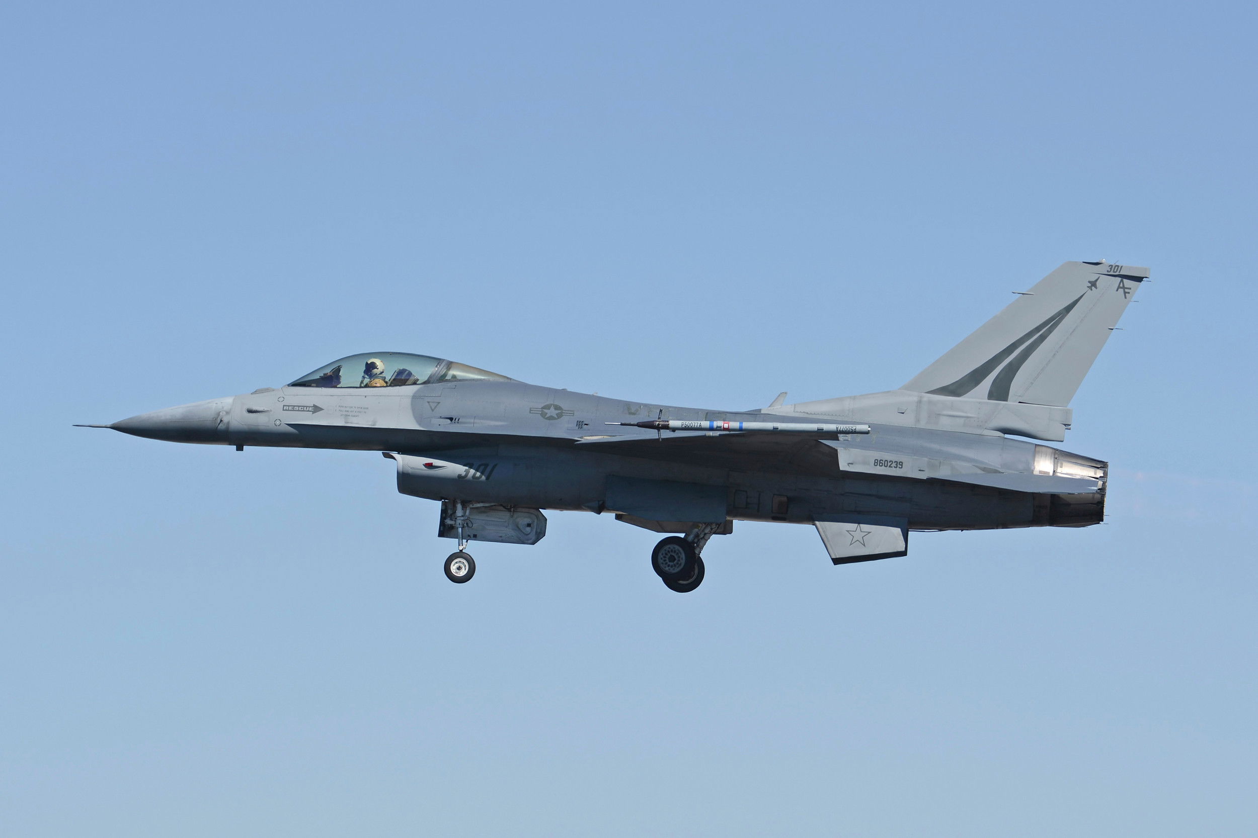 First ex-USAF F-16C for US Navy’s ‘Fighting Saints’