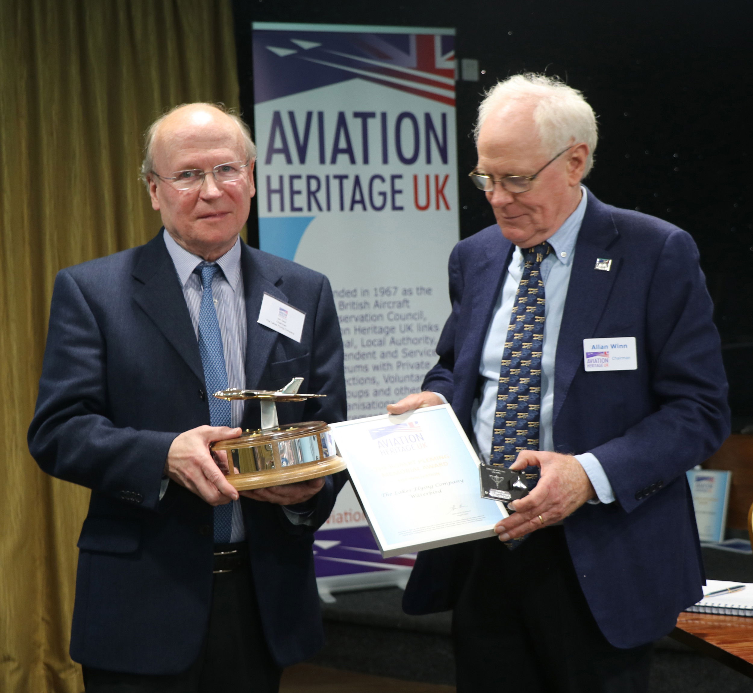 Waterbird wins big at Aviation Heritage UK awards