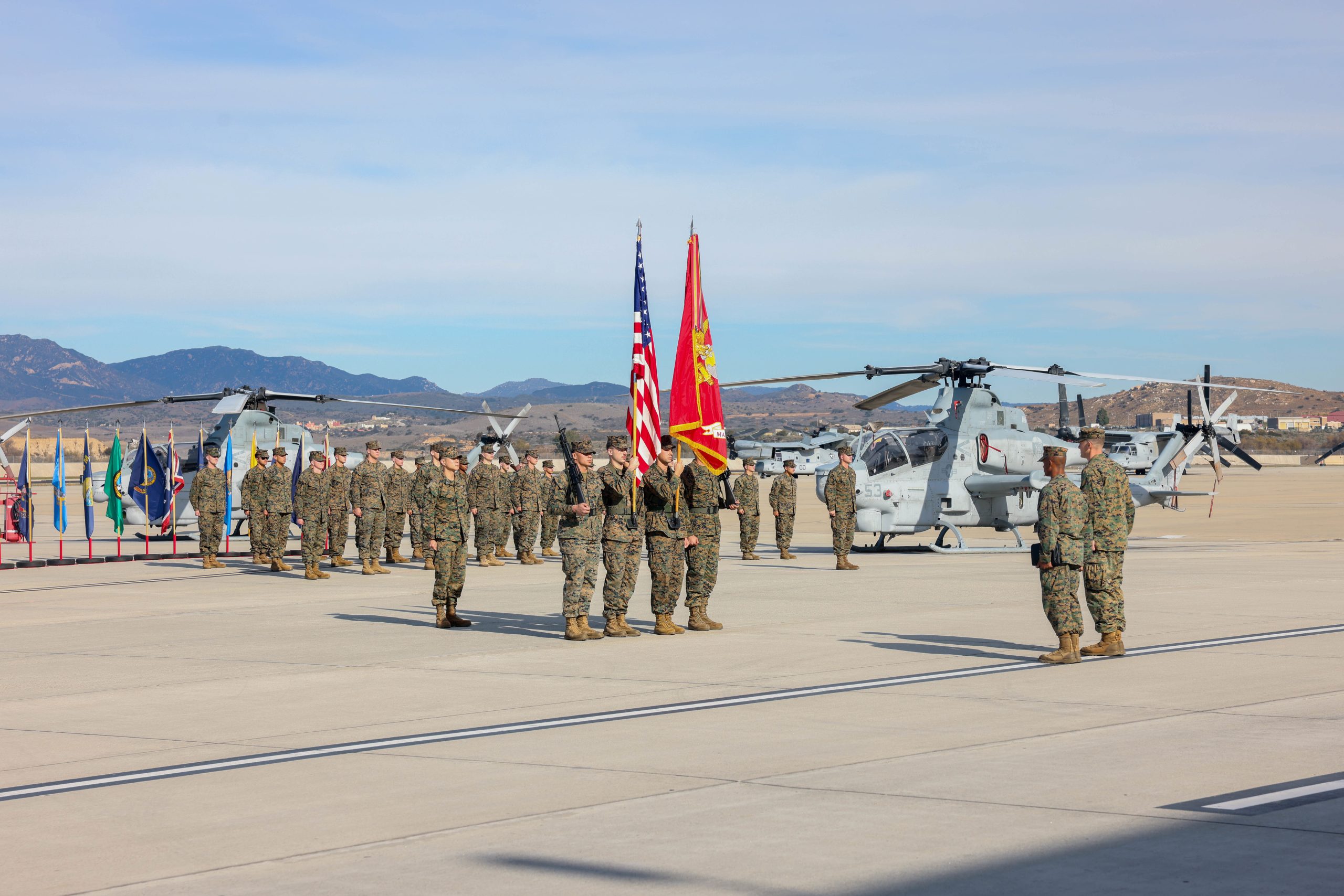 USMC bids farewell to HMLA-469 as HMLA-367 returns