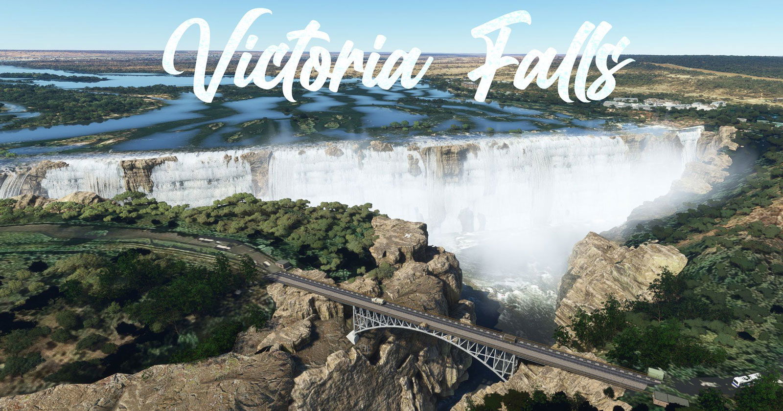 Victoria Falls for Microsoft Flight Simulator released