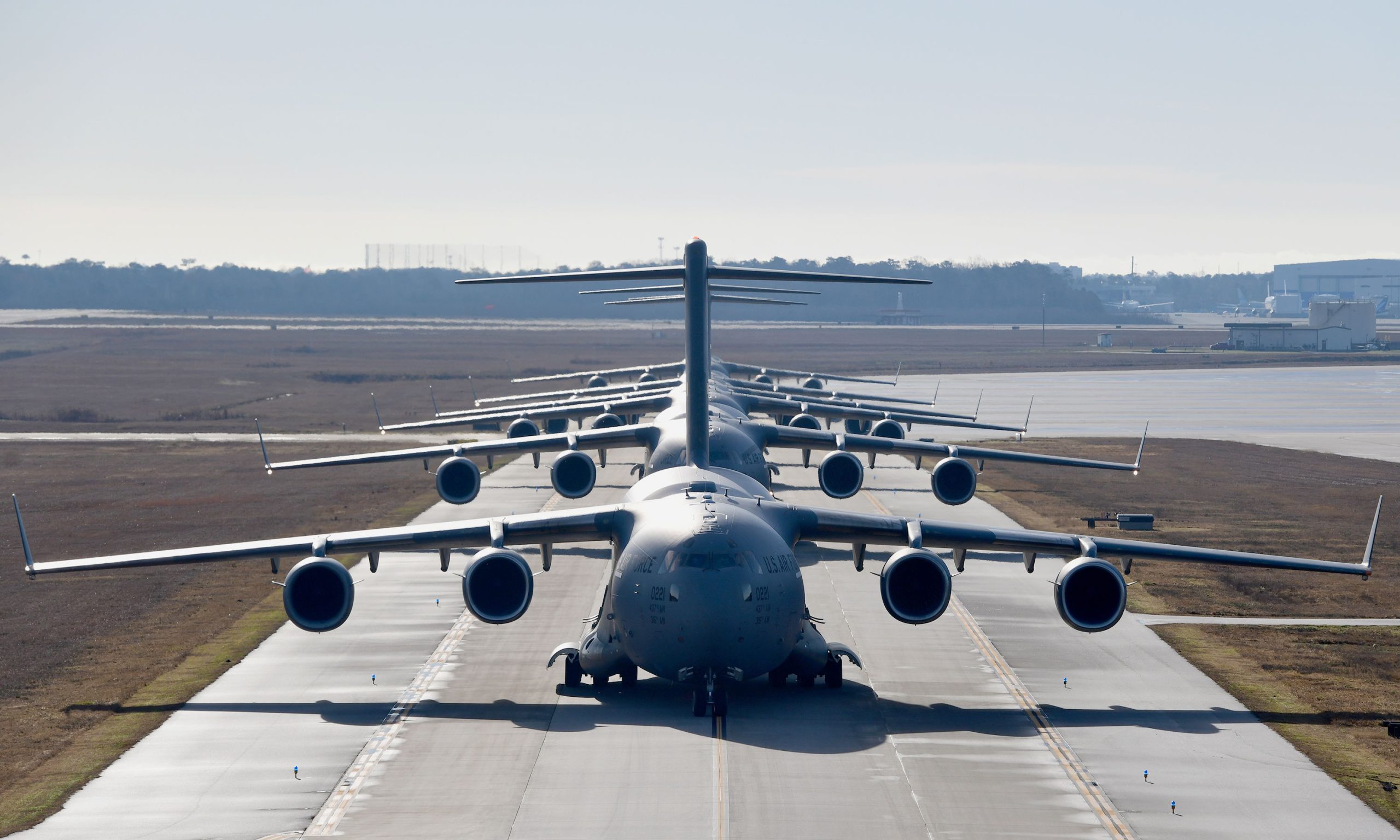 USAF performs largest mass C-17A launch in joint force exercise 
