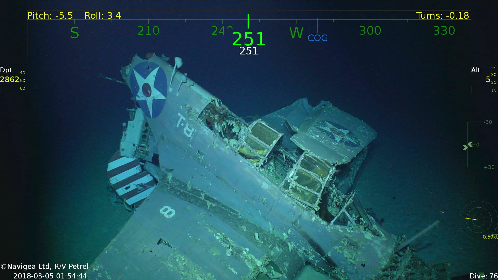 Salvage plan announced for sunken warbirds
