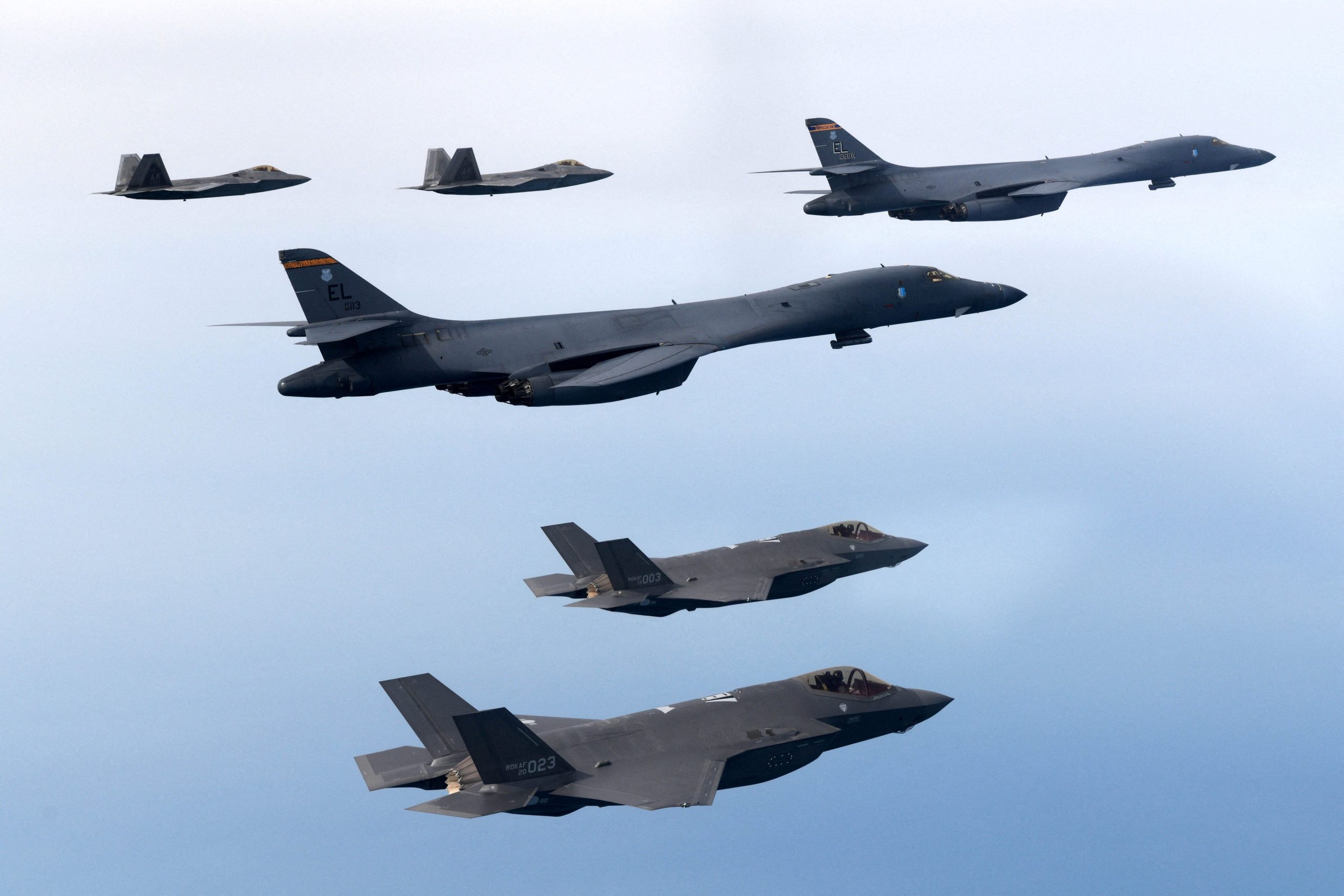 USAF B-1Bs integrate with ROKAF F-35As as bombers return to Guam
