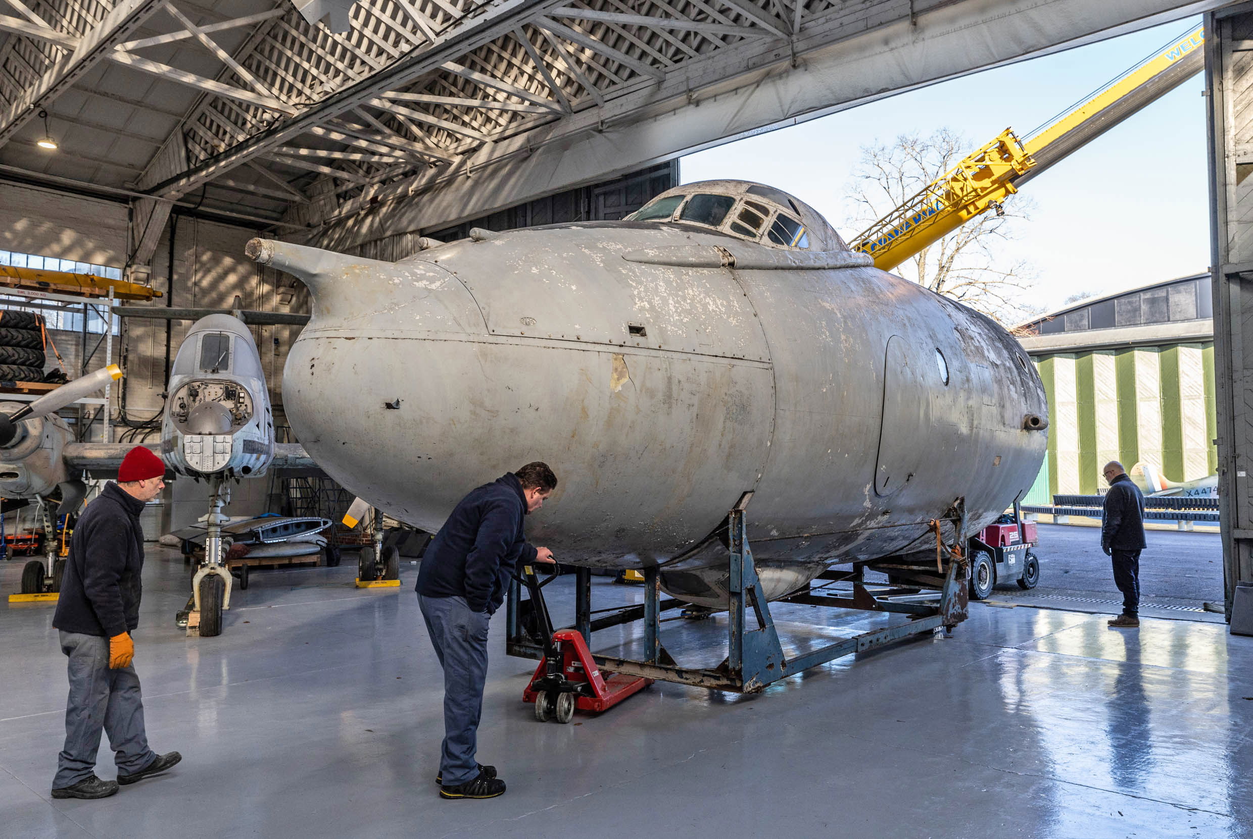 Cabinas de los bombarderos en V en Duxford