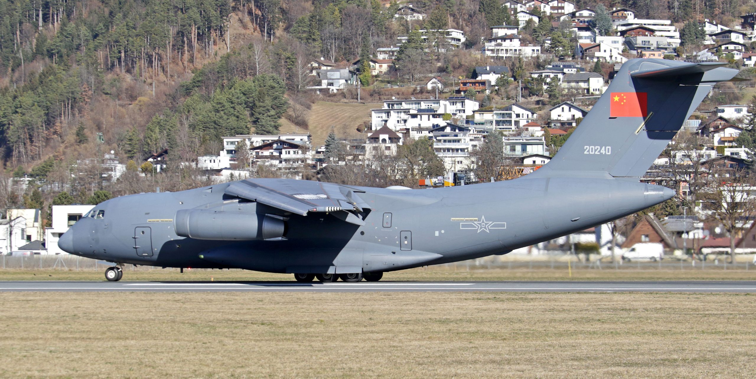 Chinese Y-20A airlifter makes another rare visit to Austria