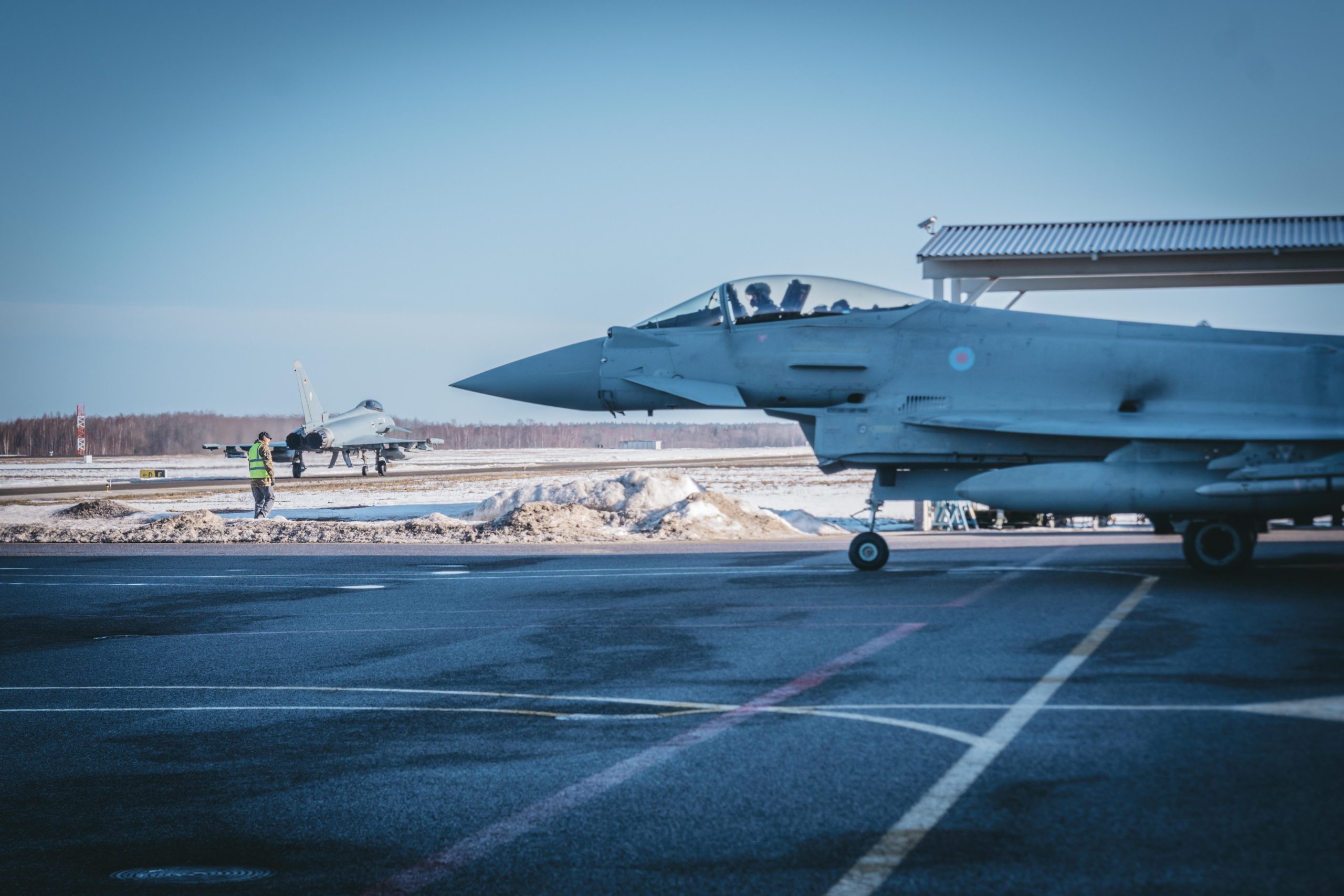British and German Typhoons to begin integrated NATO Baltic Air Policing missions