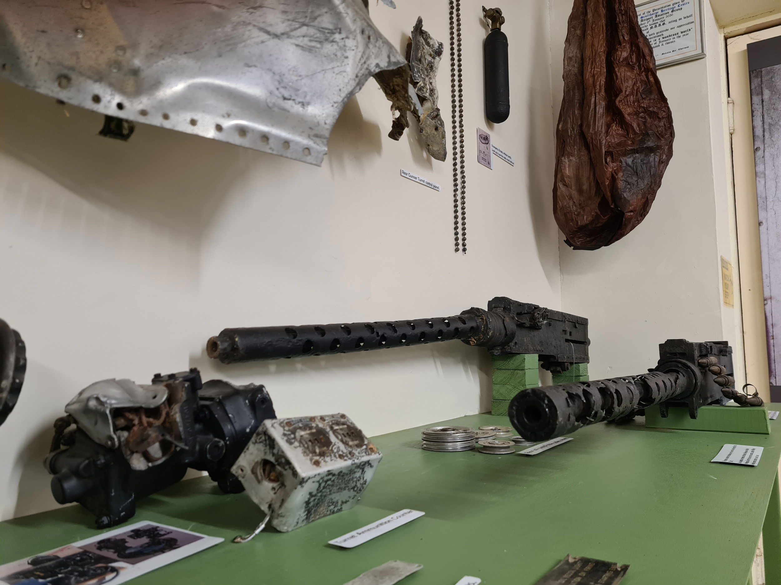 Objetos de la Superfortaleza expuestos en Sculthorpe