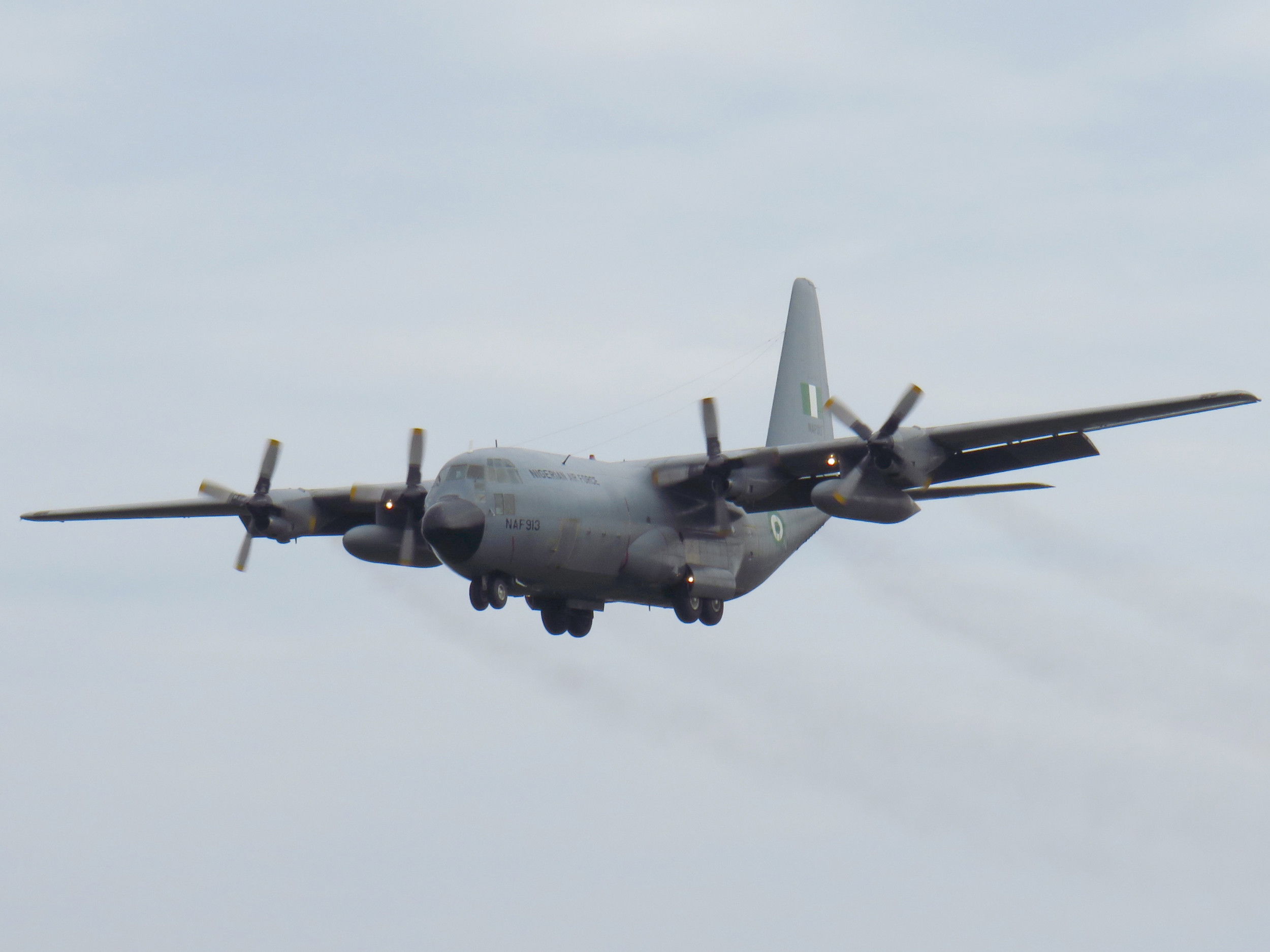 Nigerian Air Force Hercules pays rare UK visit